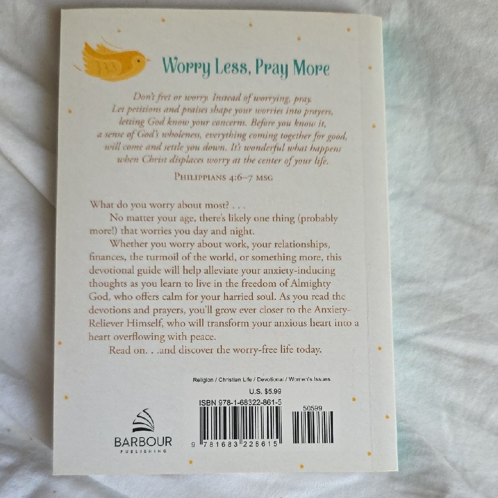 Worry Less Pray More Book - Picture 2 of 2